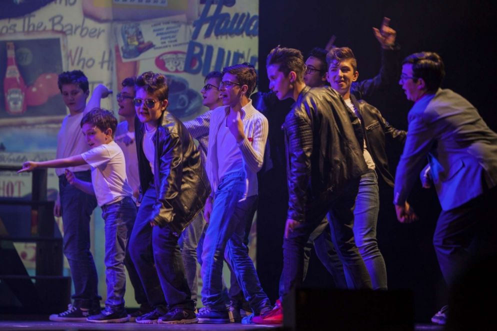 Il musical Grease è stato preparato nei primi 5 mesi del 2017 (direzione scuola del teatro musicale e compagnia della Rancia)