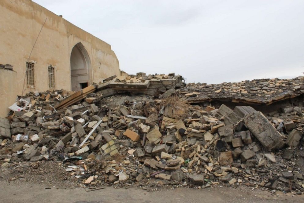 Le macerie del convento delle suore caldee figlie di Maria a Karamles