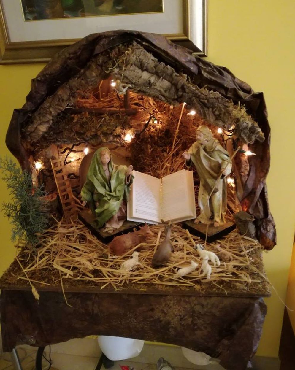 Presepe in cartapesta della mia amica Ripalta. Postato da Elisabetta Bracci