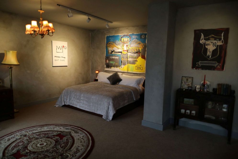 Una stanza dell'albergo The Walled Off Hotel