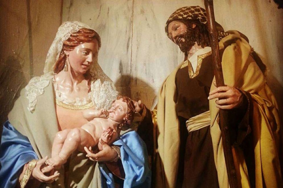 Natività della parrocchia San Girolamo in Mondello - Palermo  Sculture in terracotta realizzate da Francesca Corrao