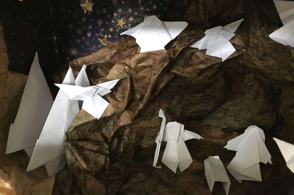 Presepio in Origami 5ª elementare di Cottanello (RI)