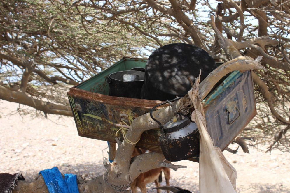 La cucina di una famiglia sfollata  (Oxfam - Omar Algunaid)