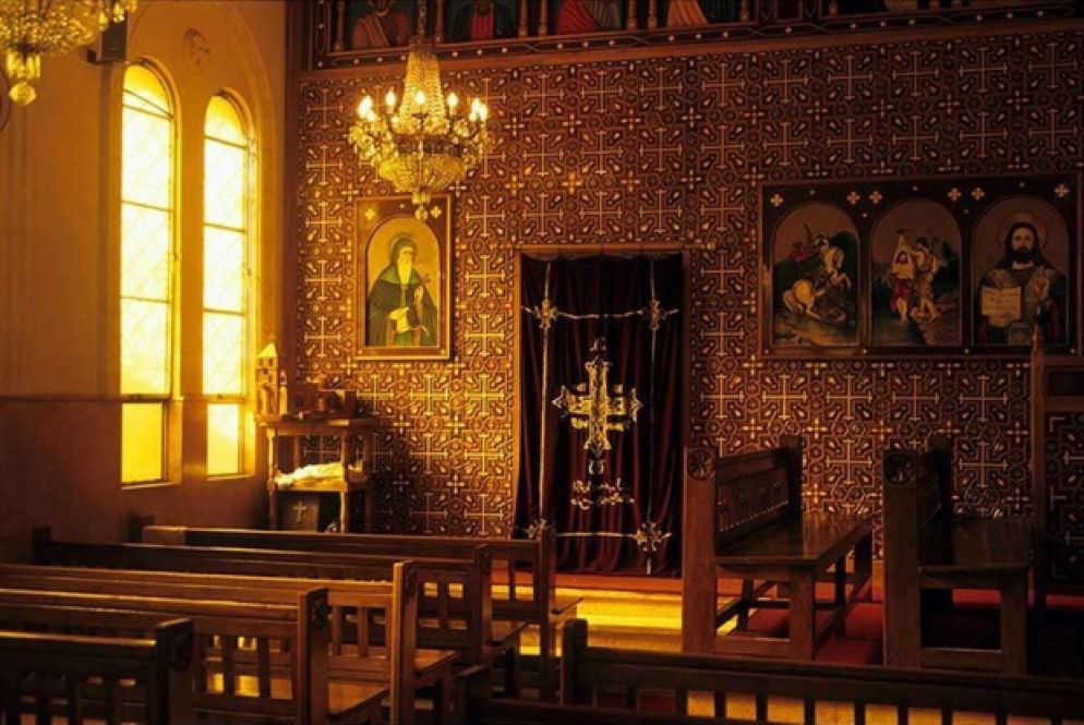 Una chiesa a Bilbeis, il borgo dove si trova l’“albero di Maria”