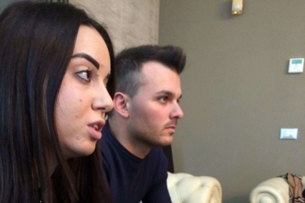 I due fidanzati sopravvissuti Giorgia e Vincenzo (Ansa)