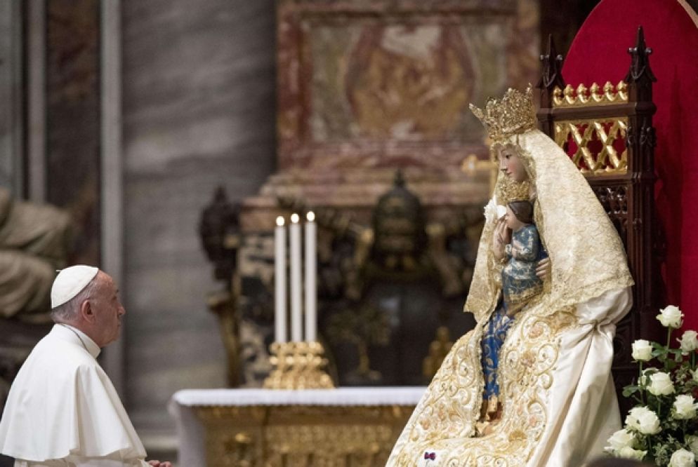 Un momento della cerimonia di preghiera per il Sud Sudan e il Congo (Ansa)