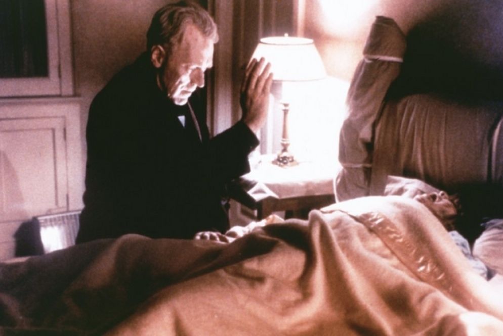 Max von Sydow e Linda Blair ne "L'esorcista"