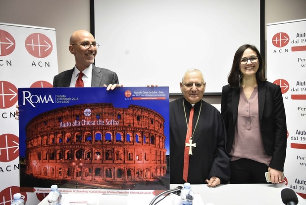 Un momento della presentazione, oggi a Roma, dell'iniziativa di Acs