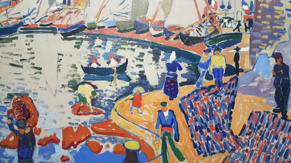 André Derain, "Le Séchage des voiles" (1905), particolare