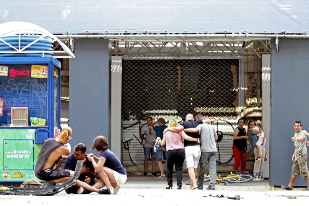 Subito dopo l'attentato (Ansa)