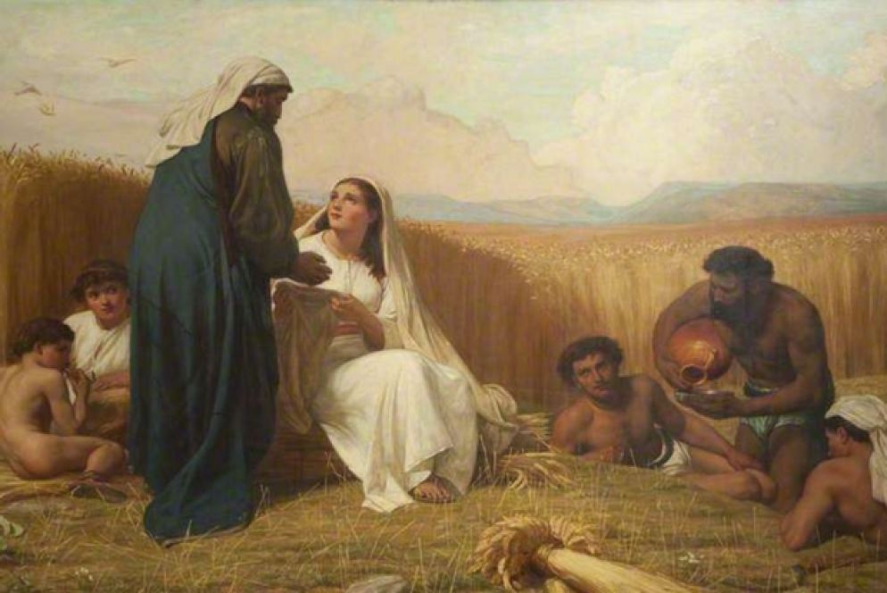 David Wilkie Wynfield (1837–1887), Rut e Boaz (Harris Museum & Art Gallery)