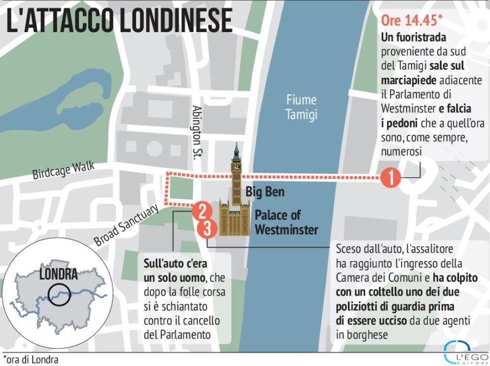 I luoghi dell'attentato