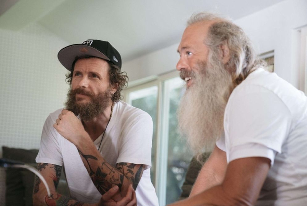 Lorenzo Cherubini e il produttore americano Rick Rubin