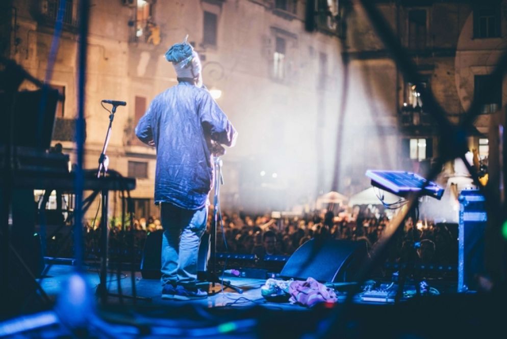 Baba Sissoku canta al Funky Tomato Party alla "Notte Bianca della Sanità"