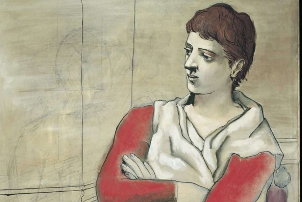 Picasso, «Saltimbanco seduto» (1923, particolare)