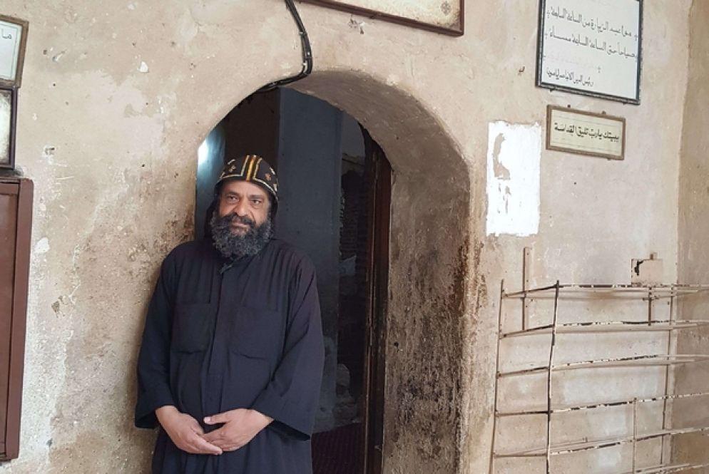 Un eremita del deserto nel monastero di San Bishoi (Foto Gambassi)
