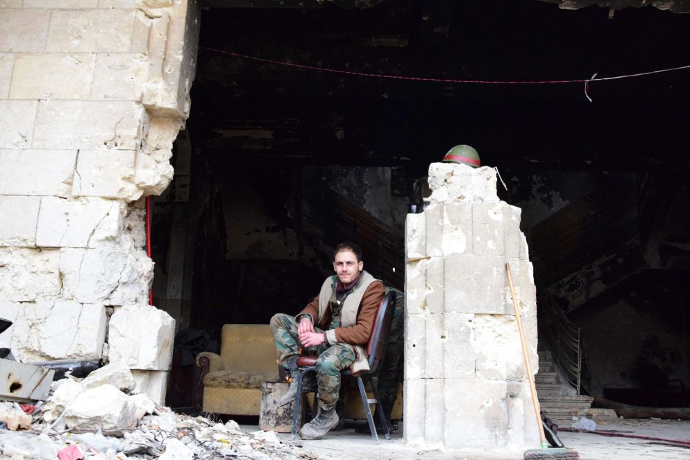 L'ex sede degli scout ad Aleppo Est. Resta ben poco