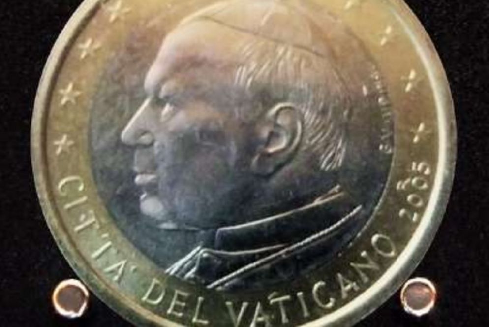 euro raffigurante Giovanni Paolo II