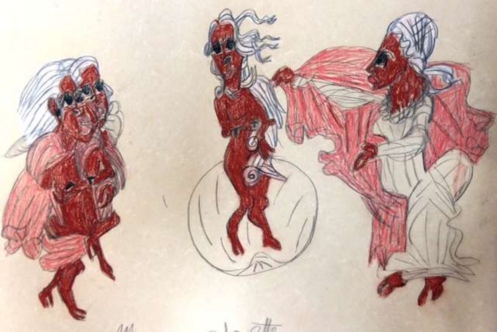 «Anche Venere invecchia» Marianna Caprioletti (carboncino e sanguigna su cartoncino)