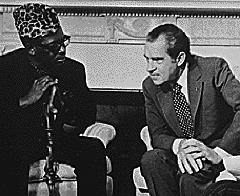 Il dittatore congolese Mobutu con Richard Nixon