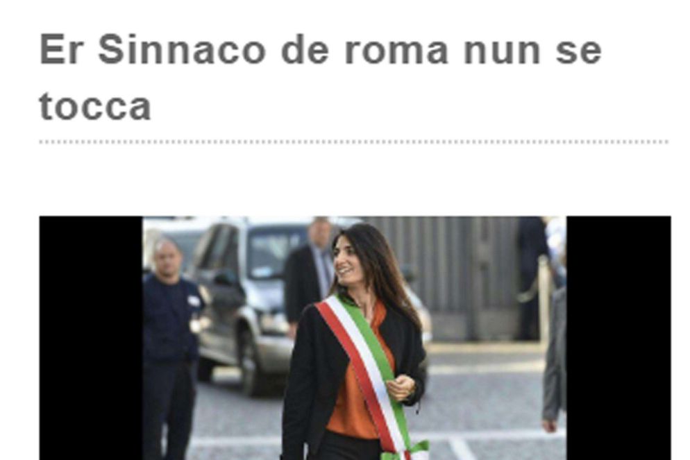 Il sonetto in romanesco in difesa della sindaca pubblicato sul blog di Grillo