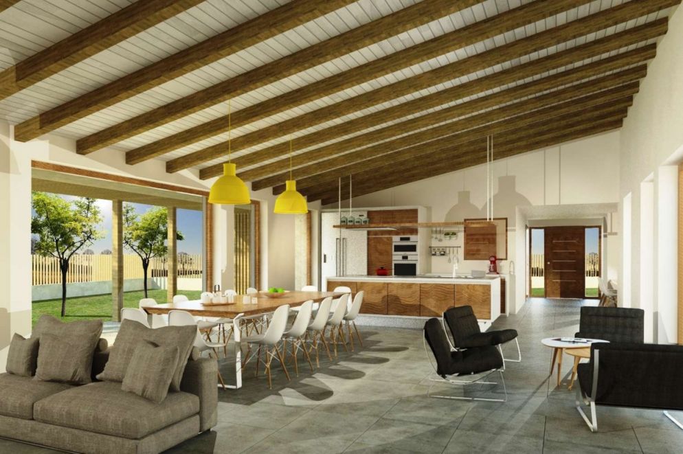 Il grande soggiorno della Casa di Leo, spazio comune per le famiglie dei piccoli pazienti