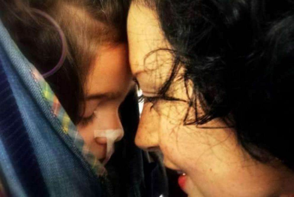 Una foto di Sofia insieme alla sua mamma, Caterina Ceccuti