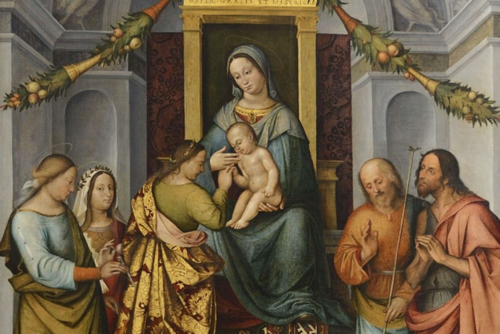 Francesco Verla, «Sposalizio mistico di Santa Caterina»