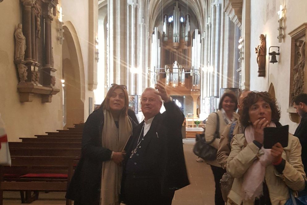 Il cardinale Bassetti nel Duomo di Erfurt