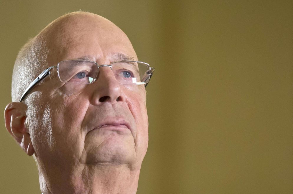 Il tedesco Klaus Schwab, 79 anni, fondatore e presidente del World Economic Forum (Ansa)