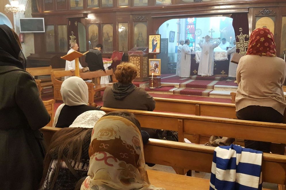 La Divina Liturgia copta nella “cittadella” della Cattedrale di San Marco (Foto Gambassi)