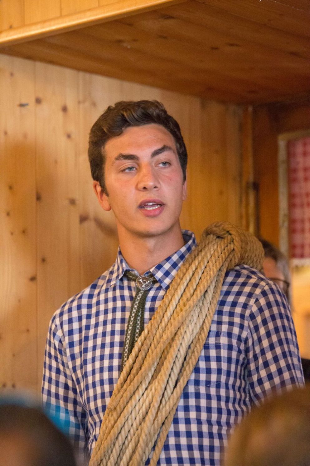 Pietro Baldrighi nelle vesti di Paul Preuss