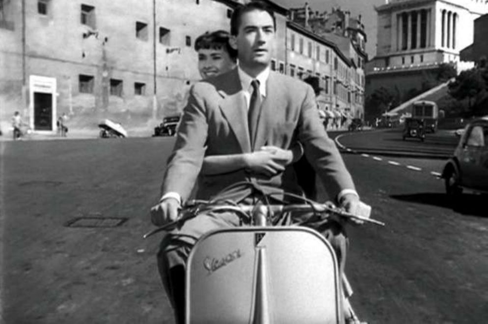 Una scena del film "Vacanze romane", del 1953