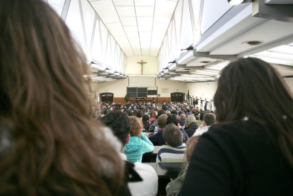 L'aula Gemelli nella sede milanese della Cattolica