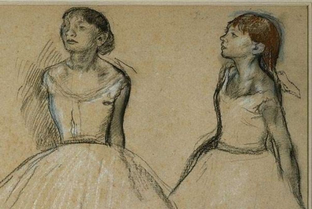 Edgar Degas, Studio per la Ballerina di 14 anni (particolare)