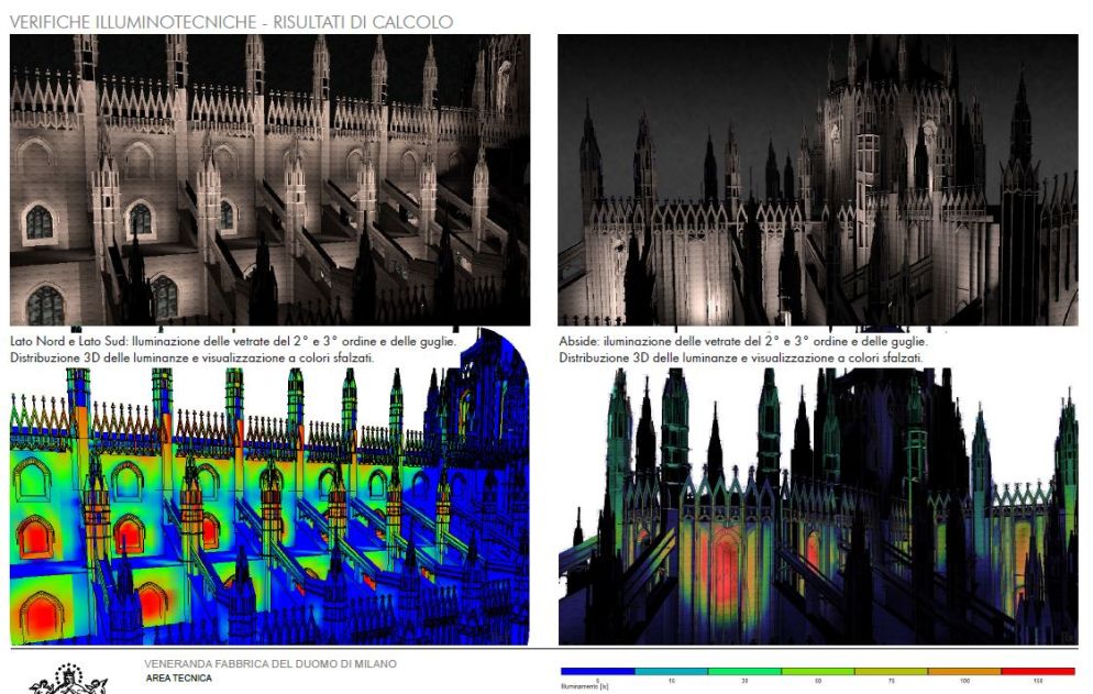Il lato nord e quello sud, ecco come saranno illuminate le facciate e le vetrate