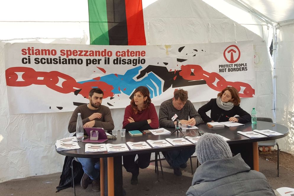 La presentazione del Rapporto Baobab-Medu (foto Luca Liverani)