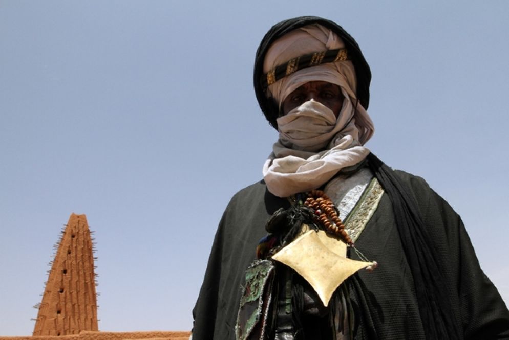 Un migrante in partenza Agadez, in Niger (foto Koffi Fraschini)
