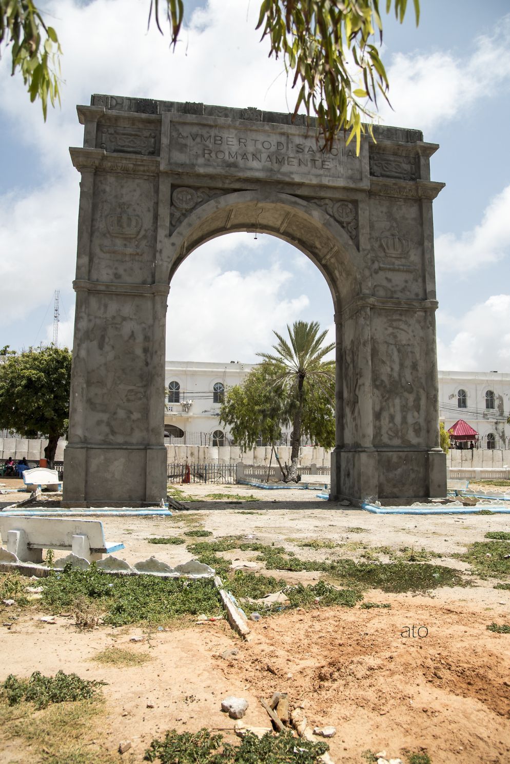 L'arco di trionfo eretto nel 1929 in onore del principe ereditario Umberto (Mogadishuimages)