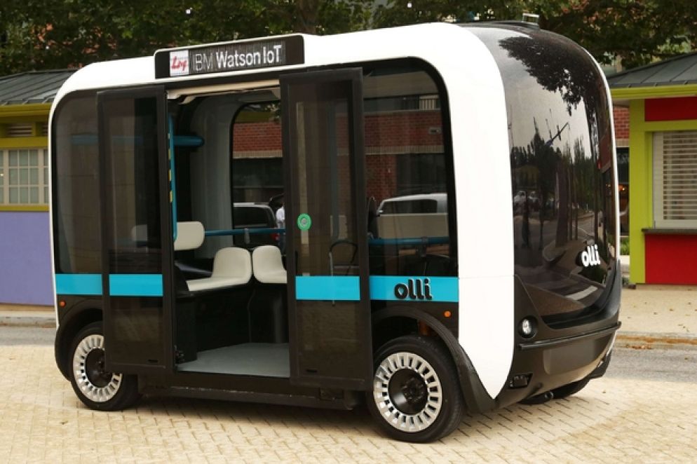 Olli, il minibus a guida autonoma di IBM