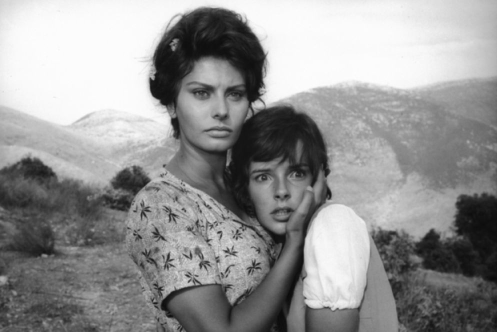 Sophia Loren nel film "La ciociara" di Vittorio de Sica del 1960