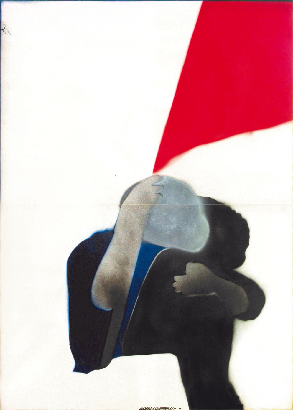 Franco Angeli, "Abbraccio eterno", 1968