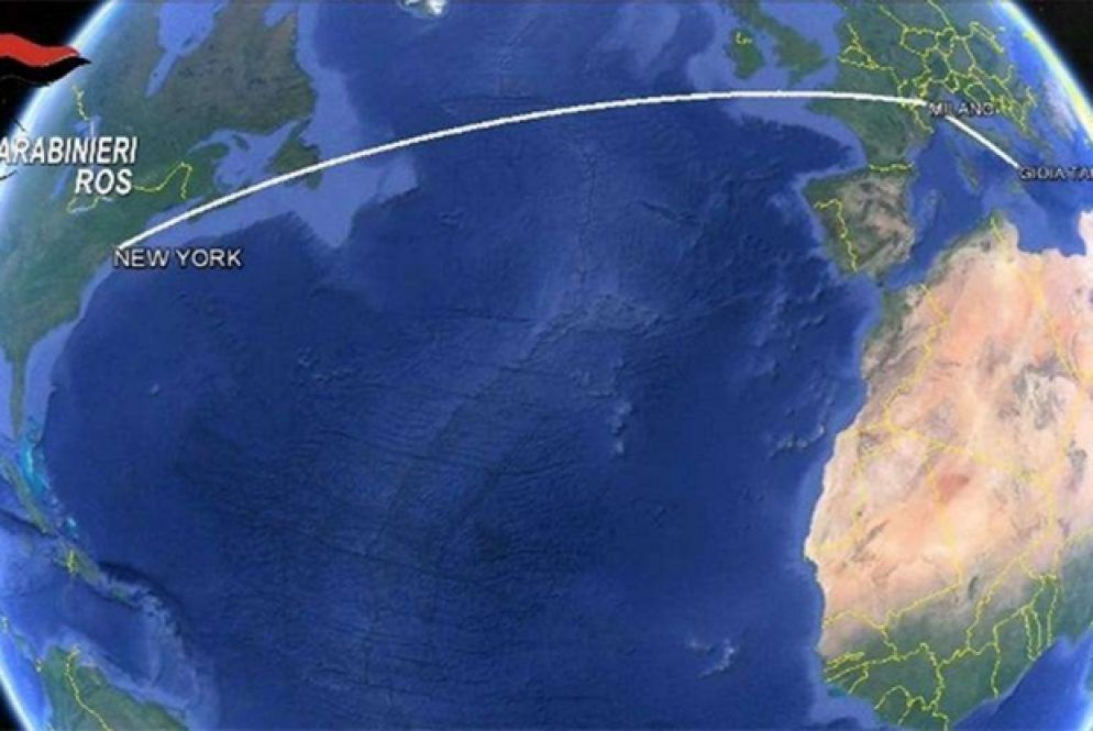 Un fermo immagine di un video dei carabinieri mostra una slide del'operazione Provvidenza. Ansa/Carabinieri