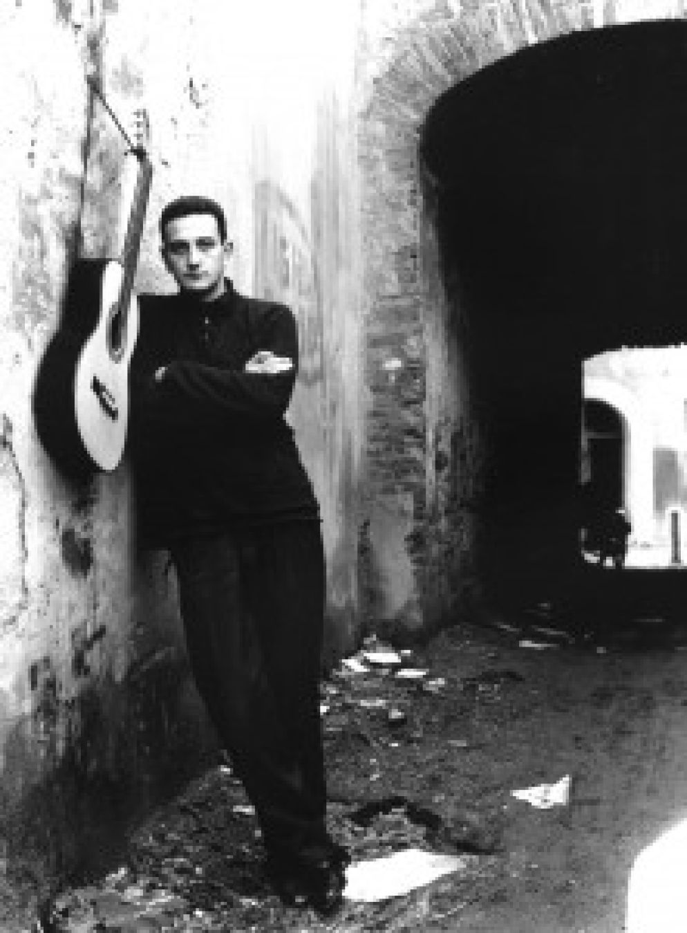 La foto di un giovane Ciampi da cui è stata tratta la copertina di un suo album