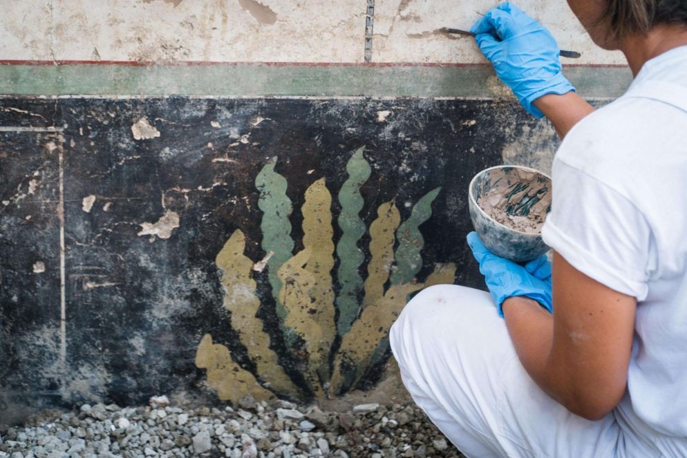 Gli scavi archeologici nella Regio V di Pompei (Ansa/Cesare Abate)
