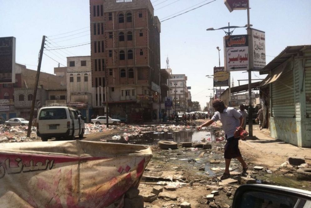 Un'altra immagine di Hodeidah dopo gli ultimi attacchi (Oxfam)