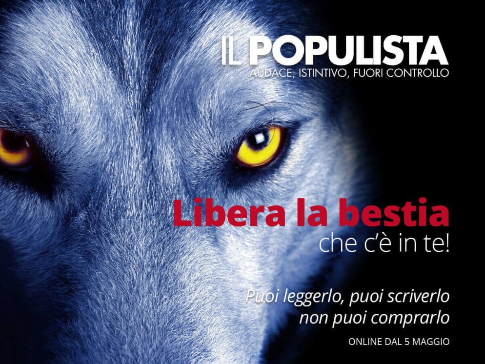 La copertina della pagina Facebook del "Populista"