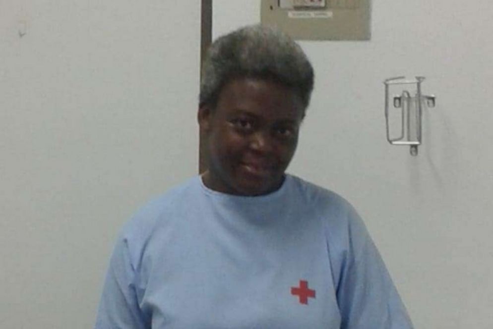 Josepha dopo quasi 3 mesi, curata dalla Croce rossa spagnola. I capelli sono diventati bianchi