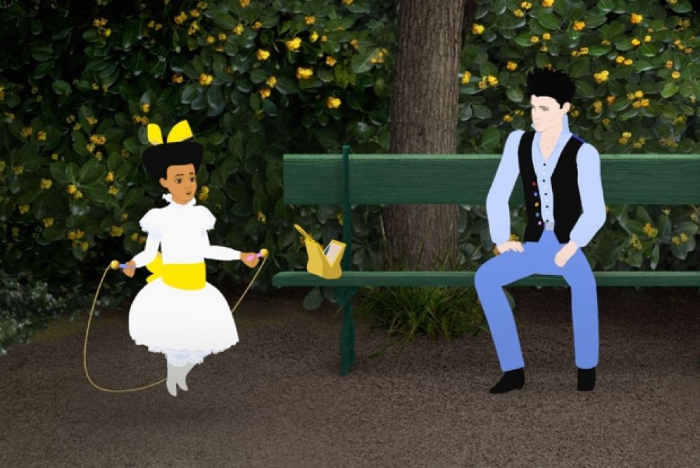 Dilili con l’amico Orel con cui indaga sul rapimento di alcune bambine