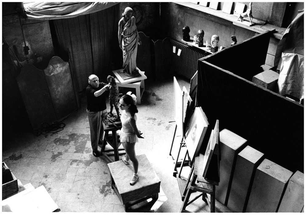 Francesco Messina e Aida Accolla, Accademia di Brera, 1967 (foto di Giorgio Lotti)